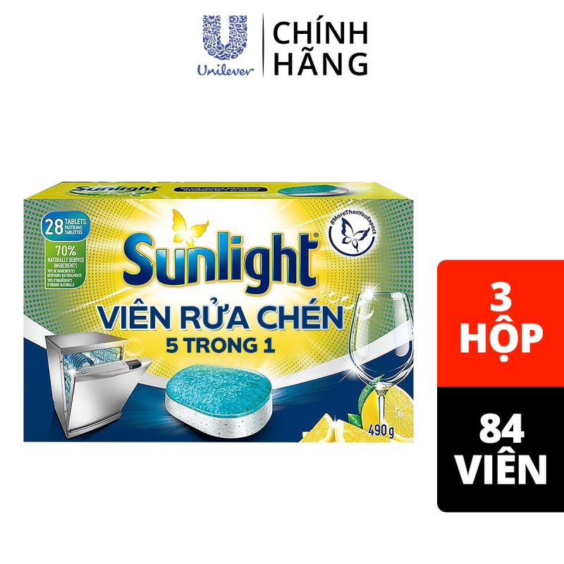 Viên rửa chén bát Sunlight 5 in 1