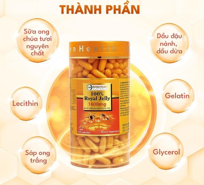 Viên sữa ong chúa Golden Health Royal Jelly