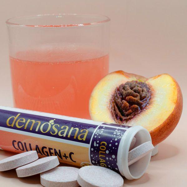 Viên sủi Demosana Collagen + C vị đào