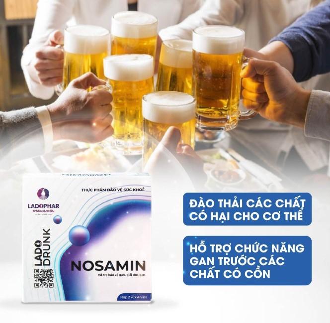 Viên sủi giải rượu bia Ladophar Nosamin