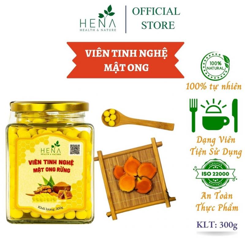 Viên tinh bột  nghệ mật ong HENA