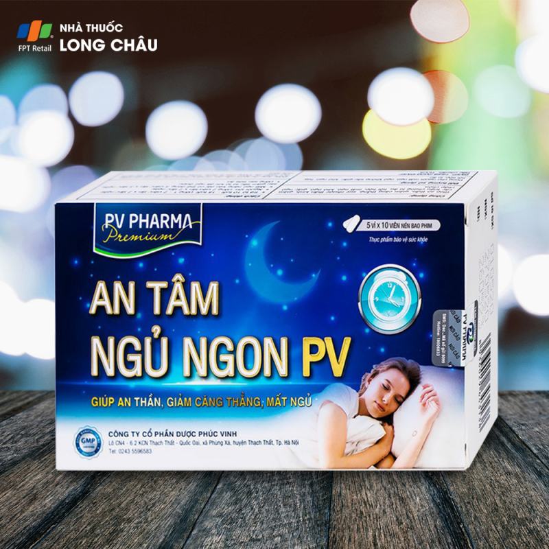 Viên uống an tâm ngủ ngon Pv Pharma (Hộp 50 Viên)