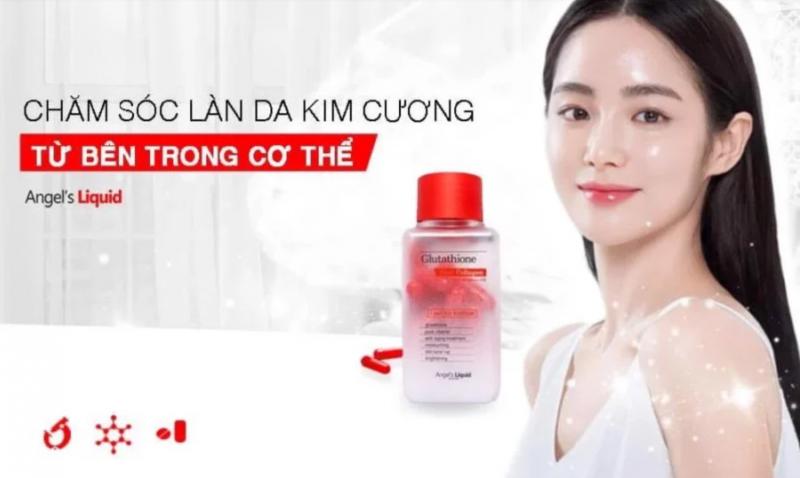 Viên uống Angel's Liquid Glutathione Oneday Collagen hỗ trợ trắng da, cấp nước