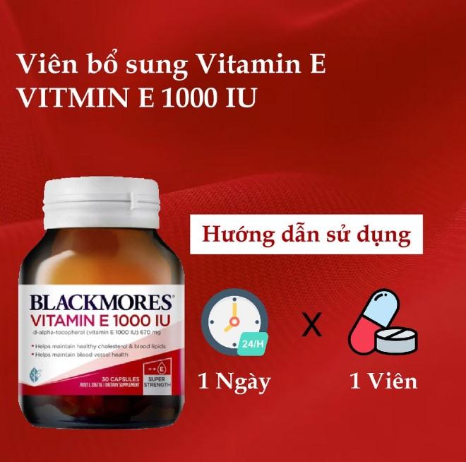 Viên uống Blackmore Vitamin E 1000IU 30 viên