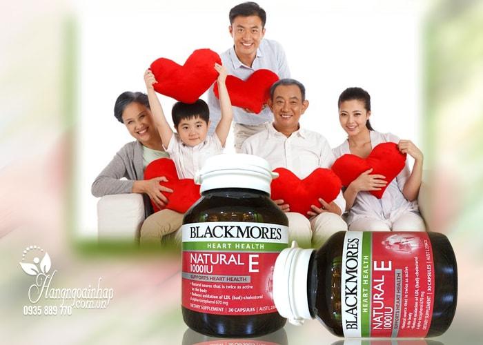 Viên uống Blackmore Natural Vitamin E 1000IU 30 viên của Úc