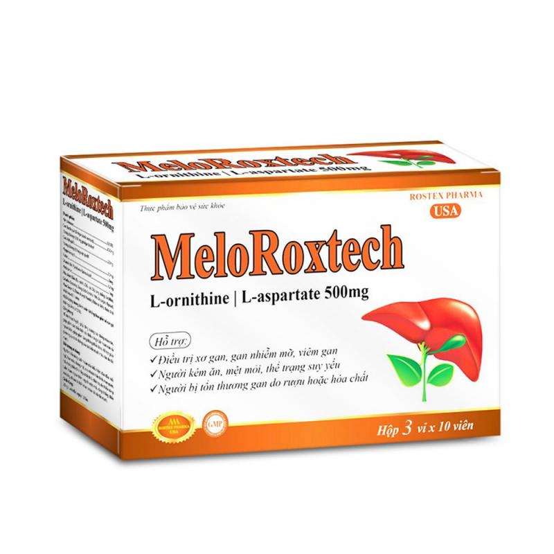Viên uống bổ gan Meloroxtech L-ornithine L-aspartat giải độc gan