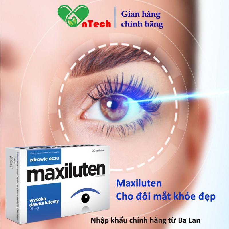 Viên uống bổ mắt AFLOFARM MAXILUTEN tăng cường thị lực cải thiện tình trạng mỏi mắt mờ khô mắt hộp