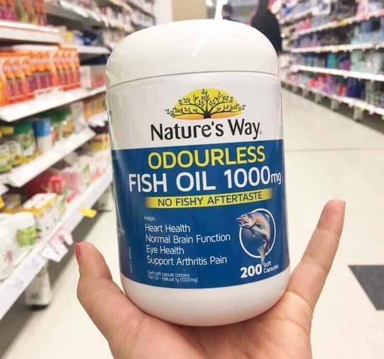 Viên uống bổ mắt Nature’s Way Odourless Fish Oil