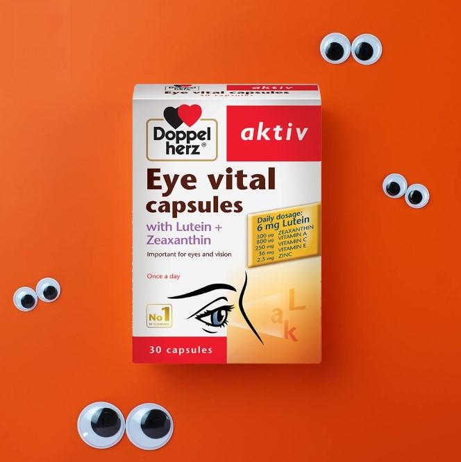 Viên uống bổ mắt, tăng cường thị lực Doppelherz Eye Vital Capsules