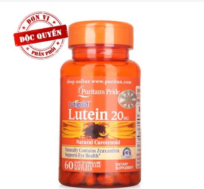 Viên uống bổ mắt, tăng cường thị lực Puritan's Pride Lutigold Lutein