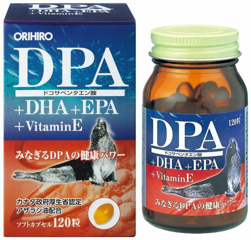 Viên uống bổ não DPA DHA EPA Vitamin E Orihiro 120 viên