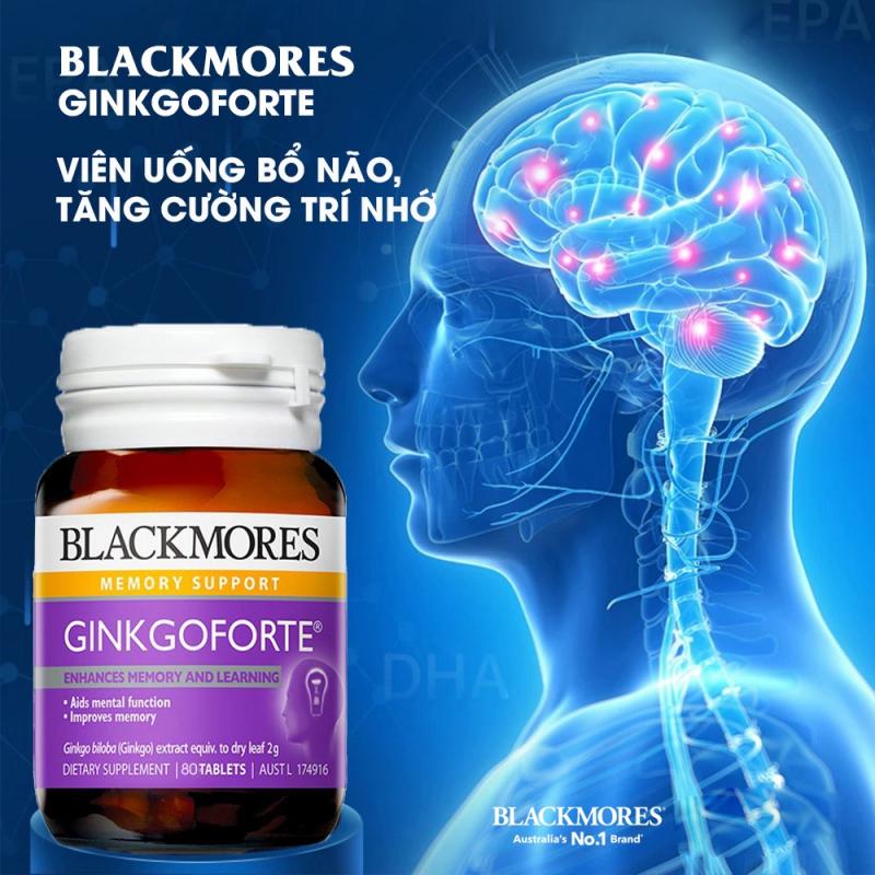 Viên uống bổ não, giảm thiểu căng thẳng Ginkgoforte Blackmores úc