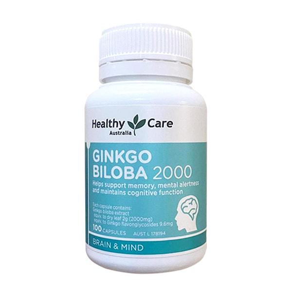 Viên uống bổ não Healthy Care Ginkgo Biloba 100 viên