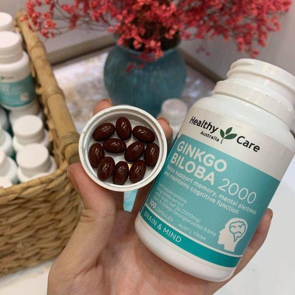 Viên uống bổ não Healthy Care Ginkgo Biloba 2000