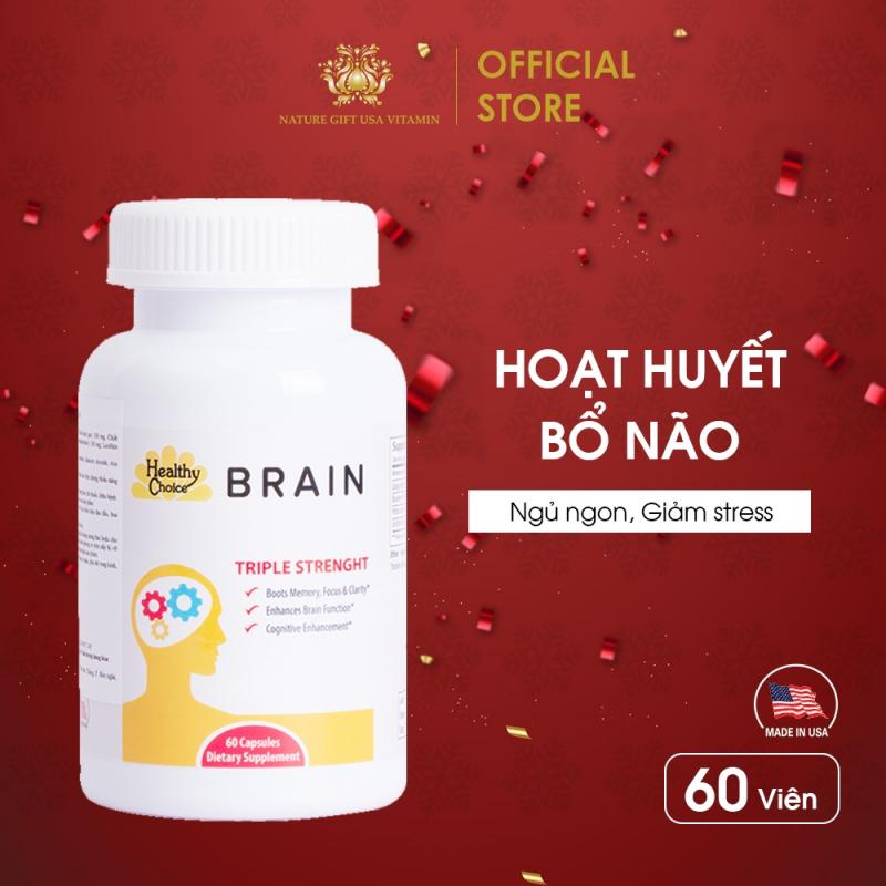 Viên uống bổ não, hoạt huyết dưỡng não, cải thiện triệu chứng mất ngủ - Heathy Choice Brain Nature Gift USA