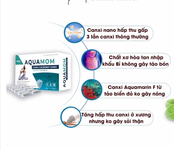 Viên uống bổ sung canxi nano Aquamom PMP