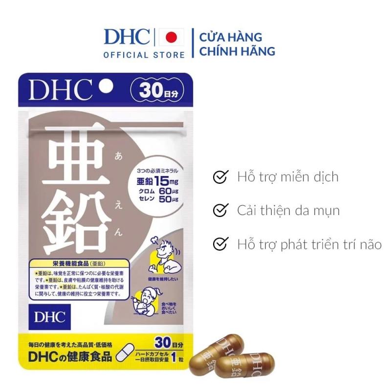 Viên uống bổ sung kẽm DHC ZinC ngăn ngừa mụn