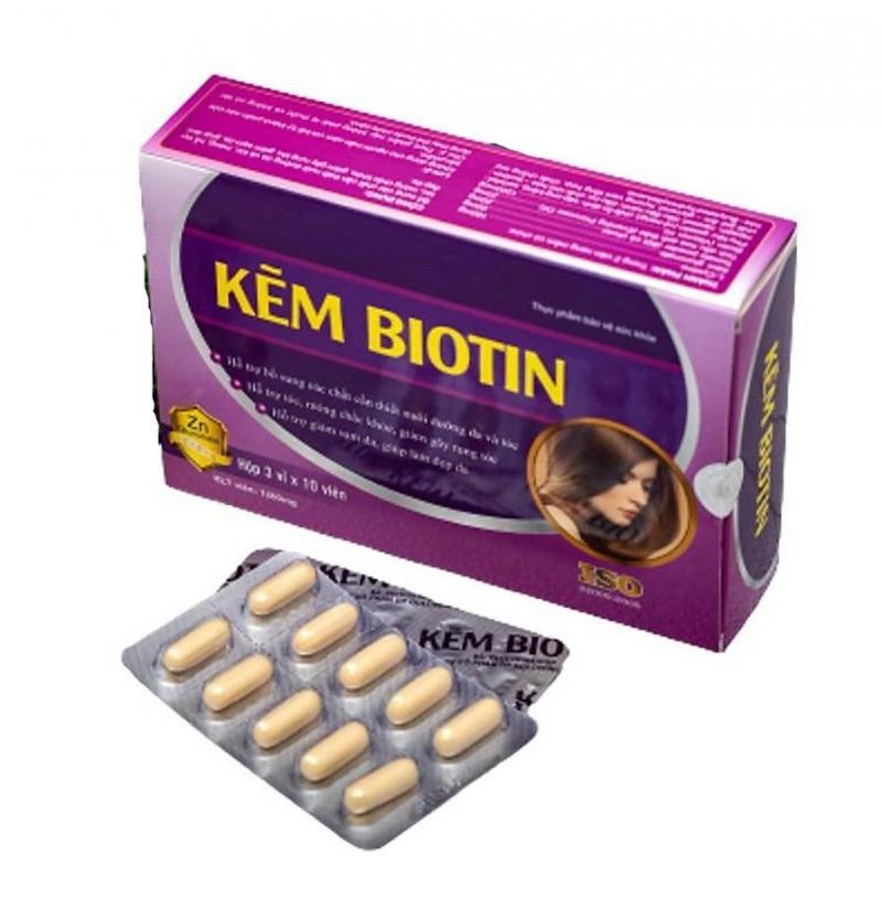 Viên uống bổ sung kẽm Goldwings Kẽm Biotin