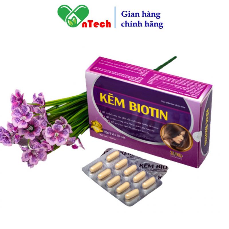 Viên uống bổ sung kẽm GOLDWINGS Kẽm Biotin