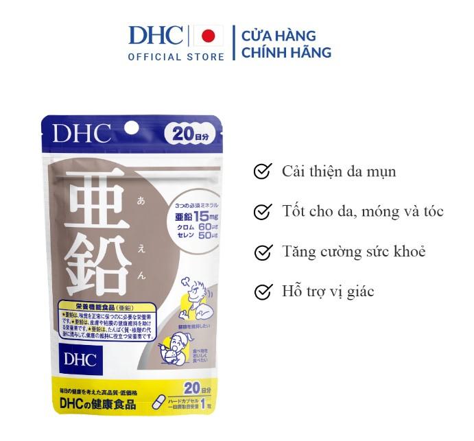 Viên uống bổ sung kẽm ZinC DHC