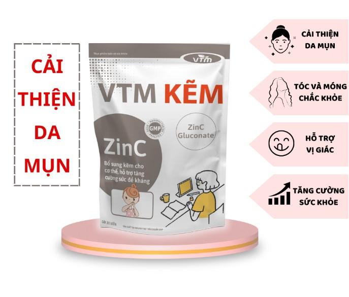 Viên uống bổ sung Kẽm ZinC VTM