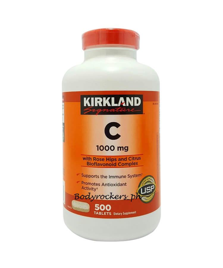 Viên uống bổ sung vitamin C Kirkland 1000mg sáng da chống lão hóa 500 viên