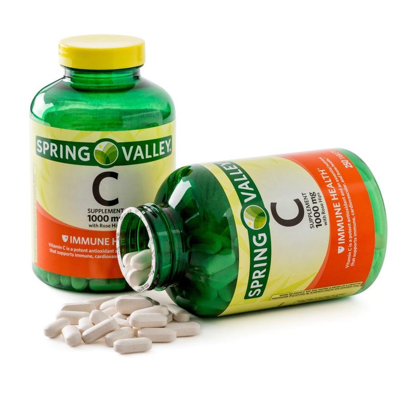 Viên uống bổ sung vitamin C Spring Valley Vitamin C