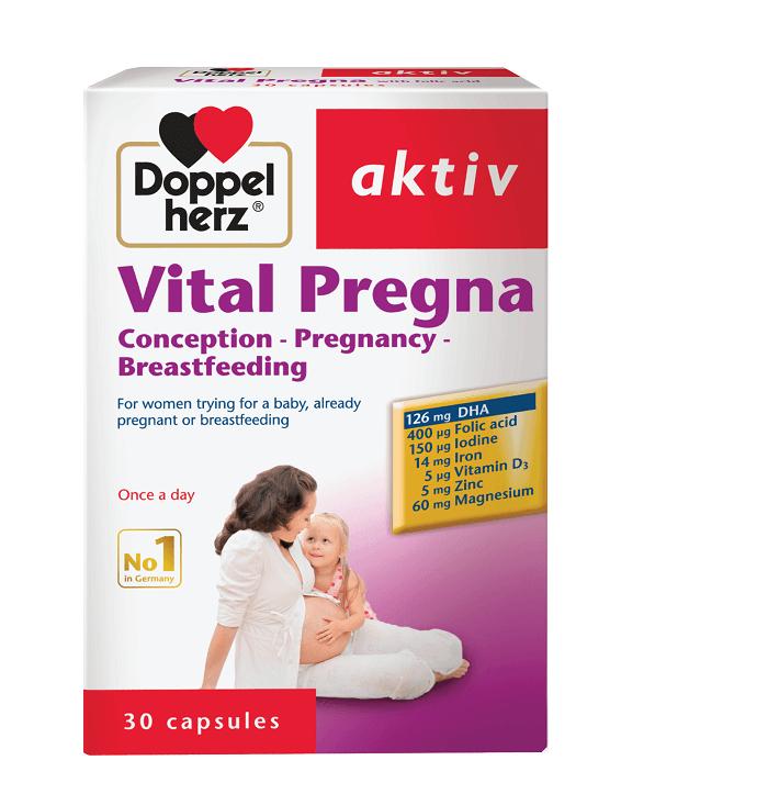 Viên uống bổ sung Vitamin Doppelherz Aktiv Vital Pregna