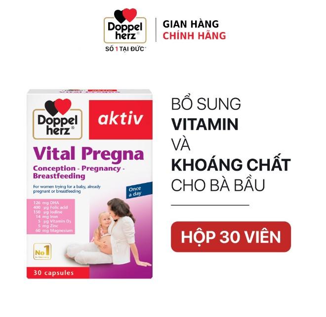 Viên uống bổ sung vitamin và khoáng chất cho bà bầu Doppelherz Aktiv Vital Pregna