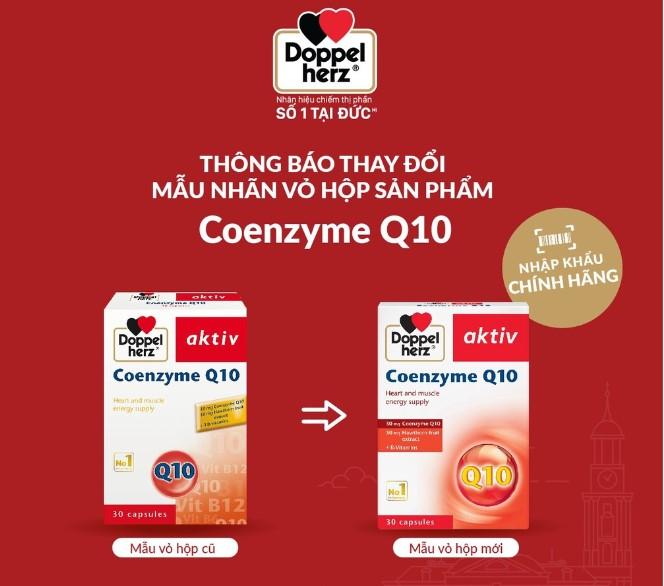 Viên uống bổ tim mạch, điều hòa huyết áp Doppelherz Aktiv Coenzyme Q10