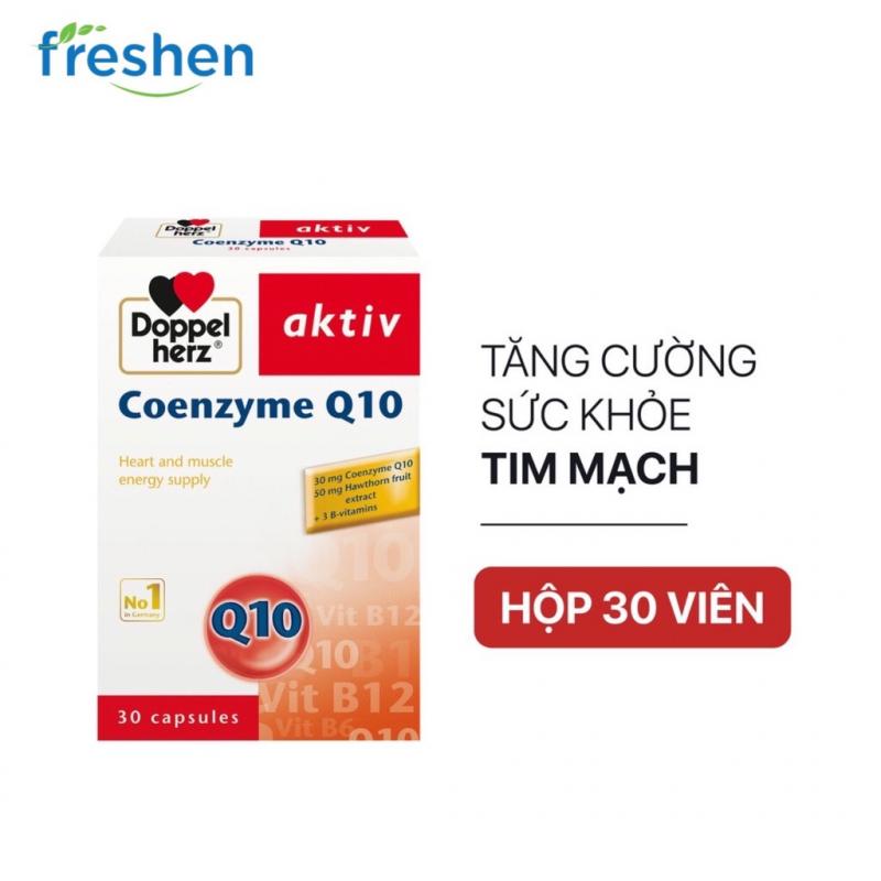 Viên uống bổ tim mạch, điều hòa huyết áp Doppelherz Aktiv Coenzyme Q10