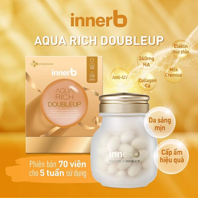 Viên uống cấp nước và collagen InnerB Aqua Rich Double Up 70 viên