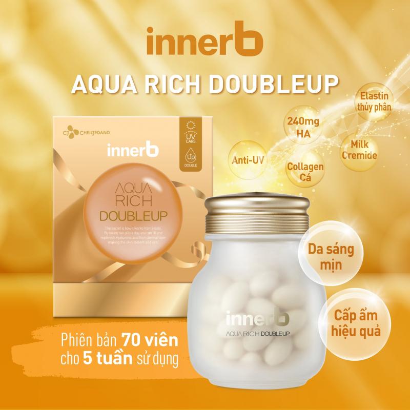 Viên uống cấp nước và Collagen InnerB Aqua Rich Double Up