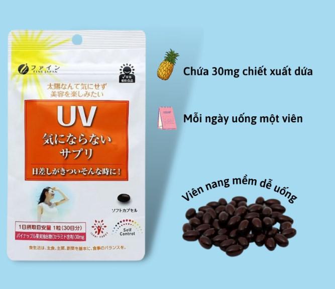 Viên uống chống nắng UV Fine Japan