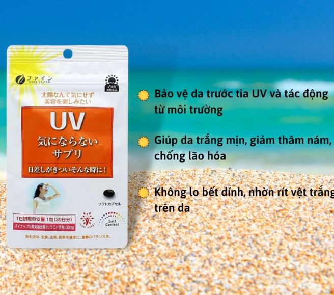 Viên uống chống nắng UV Fine Japan