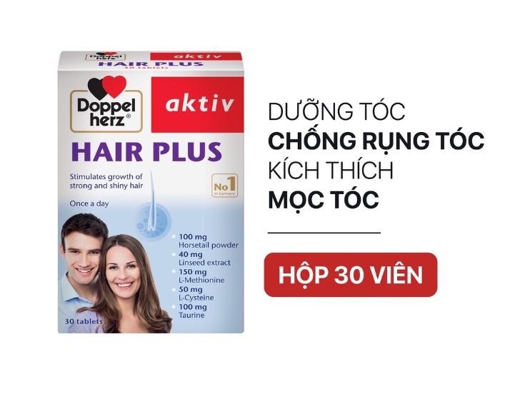 Viên uống chống rụng tóc và kích thích mọc tóc Doppelherz Hair Plus