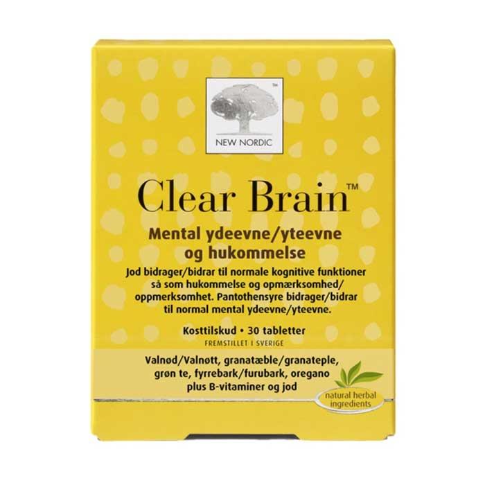 Viên uống Clear Brain New Nordic bổ não, tăng cường trí nhớ