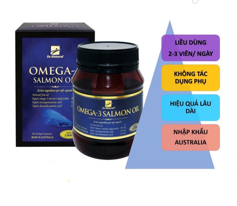 Viên uống dầu cá Hồi Dr.Natural OMEGA -3 SALMON OIL