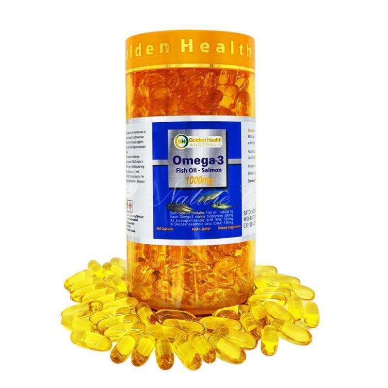 Viên uống dầu cá hồi Omega 3 Golden Health 1000mg 365 viên