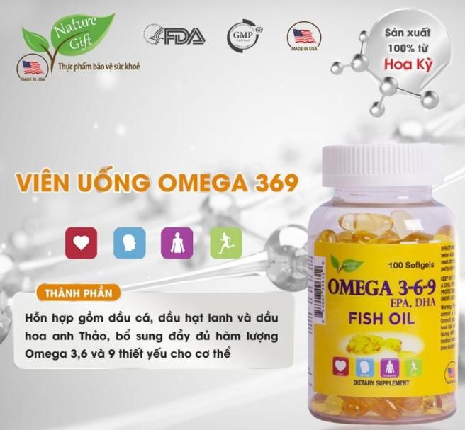 Viên uống dầu cá Omega 369 Nature Gift