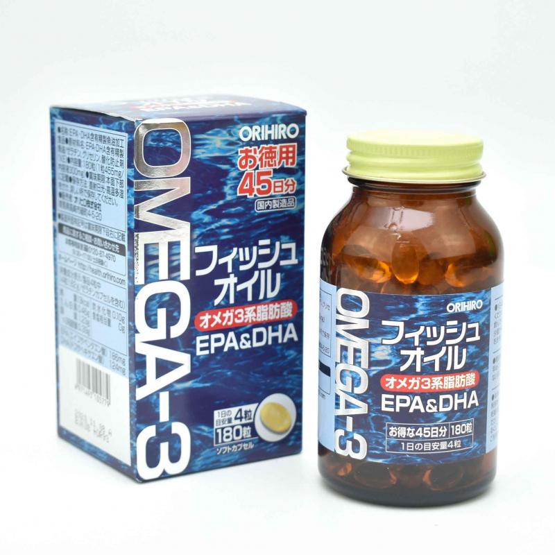 Viên uống dầu cá Omega-3 hỗ trợ tim mạch Orihiro