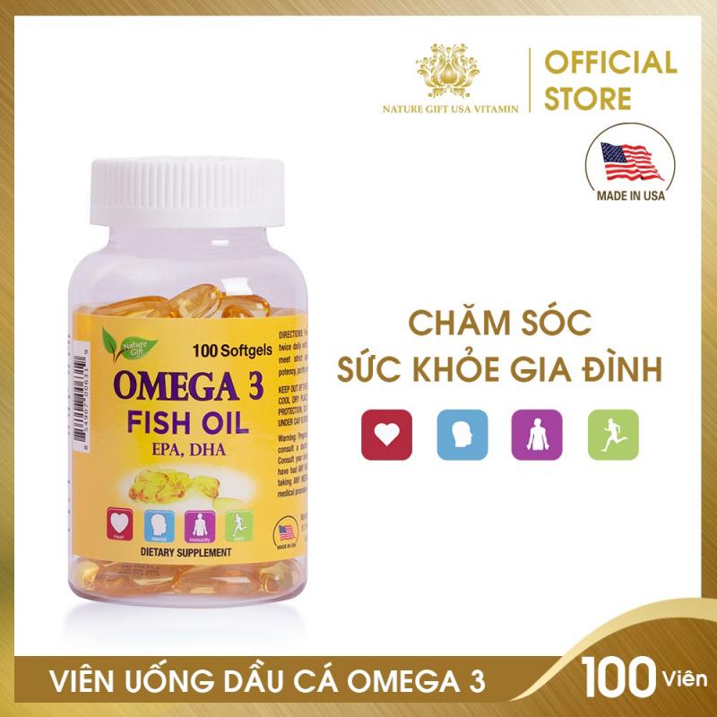Viên Uống Dầu Cá Omega 369 của Mỹ - Nature Gift USA
