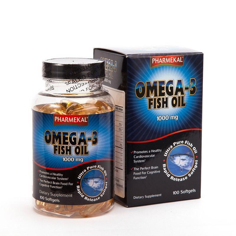 Viên uống dầu cá Pharmekal Omega 3 Fish Oil 1000mg