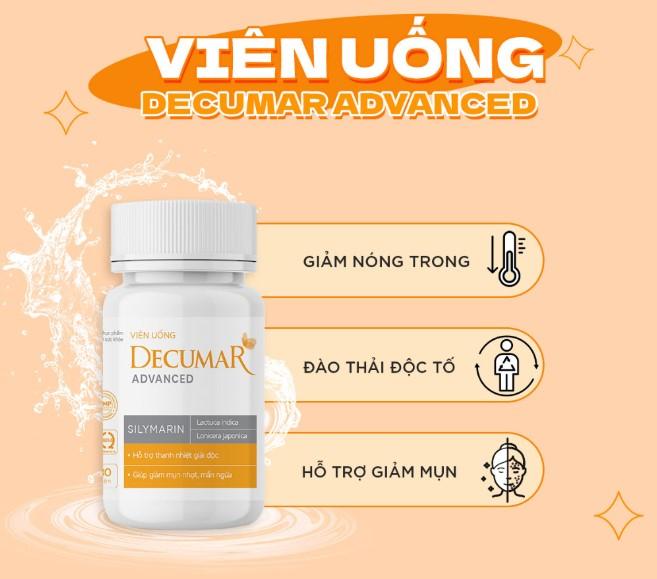 Viên uống Decumar Advanced ngừa mụn, giảm nhờn