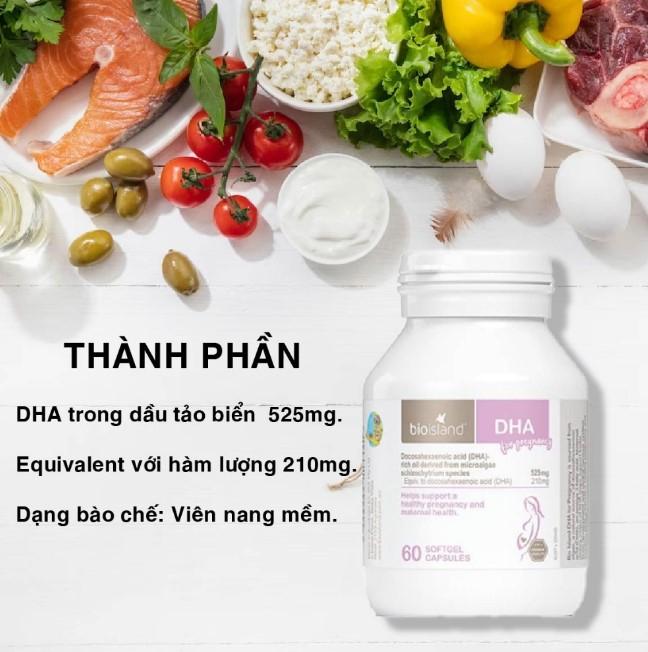 Viên uống DHA bầu Bio Island DHA for Pregnancy