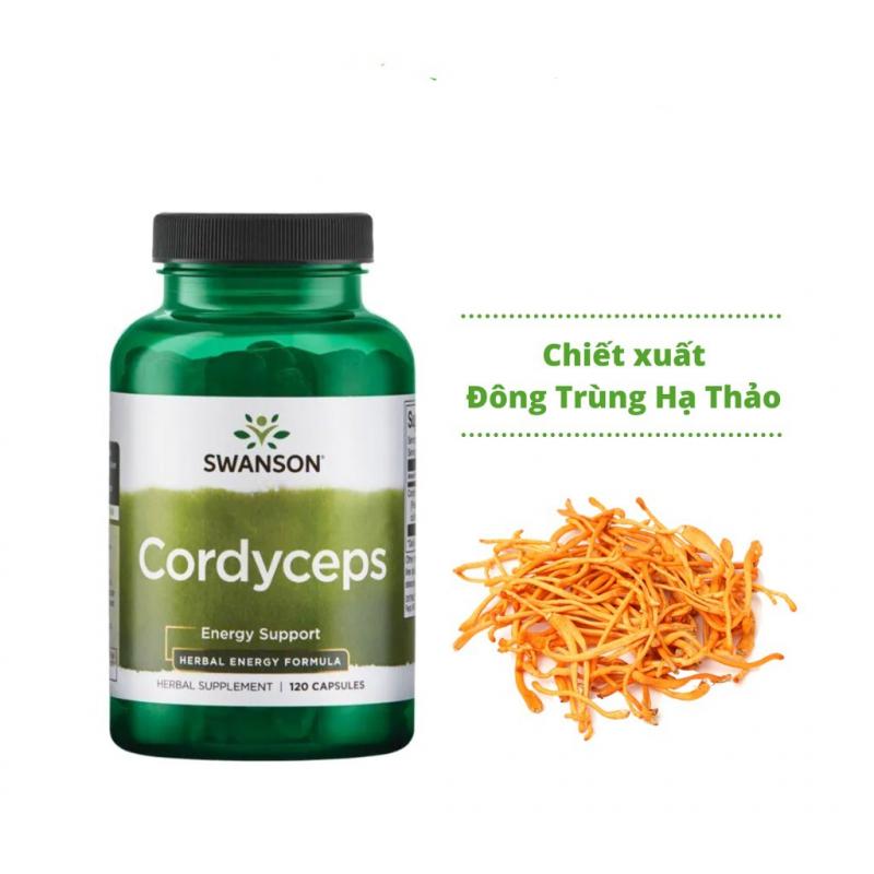 Viên uống Đông Trùng Hạ Thảo Swanson Cordyceps