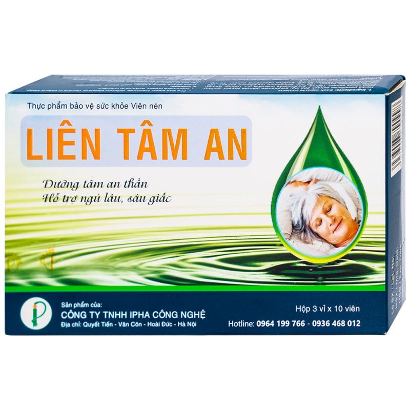 Viên uống dưỡng Tâm An Thần Liên Tâm An 30 Viên