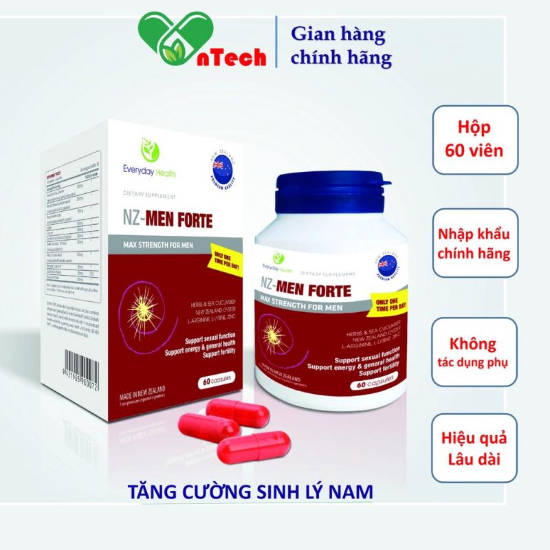 Viên uống Everyday Health NZ - Men Forte tăng cường sinh lý hỗ trợ điều trị xuất tinh sớm rối loạn cương dương