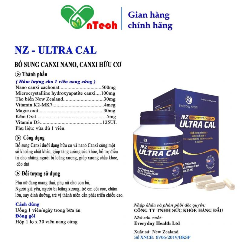 Viên uống Everyday Health NZ - Ultra Cal