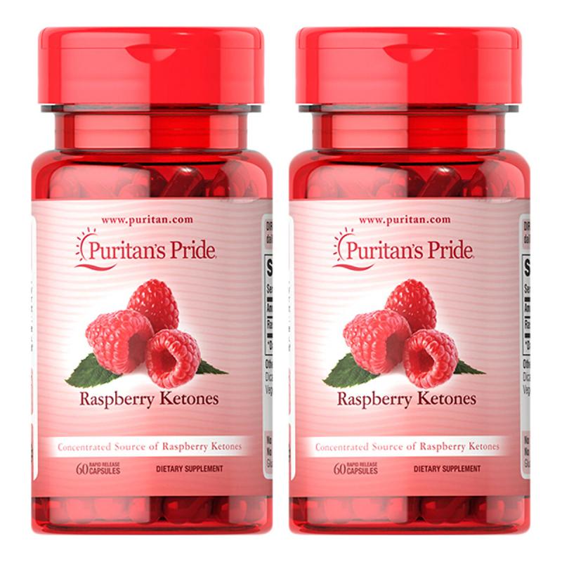 Viên uống giảm cân, đẹp da của Puritan's Pride Raspberry Ketones